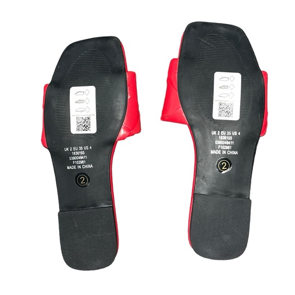 ASOS Design Red Slides Size 4 - Picture 5 of 5